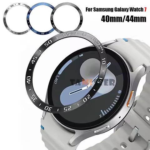 Metal Bezel Ring For Samsung Galaxy Watch 7 44mm 40mm Smart Watch Case Cover Protector Shell For Gal