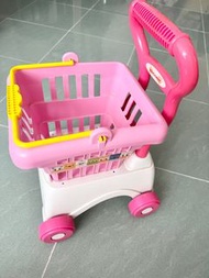 迪士尼 玩具手推車 學行車 購物籃 玩具收納