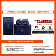 Joson JS-6000 Micro Component System (Amplifier + Speakers)set With Platinum KS-5 Junior Lite DVD Pl