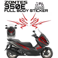 ZONTES 350E 350 E FULL BODY STICKER ACCESSORIES ACCESSORY MODIFIED MODIFY