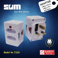 2 Way 3 Pin & 2 Way 2 Euro Pin Multi Adaptor