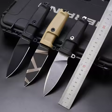 SHRAPNEL OG 0160 small straight knife, multi-functional mini knife, made of N690 steel, backpack-sty