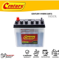 [ 55D23L | D23 | D23L ] Century Hybrid WET | Car battery Bateri Kereta | Toyota Innova Camry Alphard Estima Vellfire