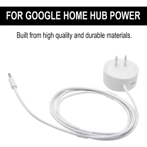 Power Charger for Google Home Hub Nest WiFi Router Power Adapter for Google Nest Mini 2nd Gen.W18-01
