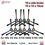 VNLCG7 10 Chiếc Chổi Robot Hút Bụi Cạnh Phụ Tùng Máy Hút Bụi Robot Ilife V8 V8S X750 A7 X800 X785 V8