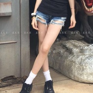 baggy jeans y2k baggy jeans American Hot Girl Y2K Millenium Look - Distressed Ripped Skinny Jeans Sh