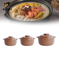 KOZEEY Clay Pot Rice Pot Clay Cooking Pot Chinese Style Earthen Cooking Pot Clay Pot with Lid