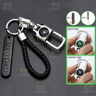 Luminous Car keychain Proton Special keychain Male Car Key Holder For X50 X70 Saga Iriz Persona Exor