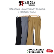 ZANZEA FASHION SELUAR BOOTCUT PEREMPUAN MUSLIMAH/ SELUAR SLACK PEREMPUAN BOOTCUT WANITA HITAM  [P4/9