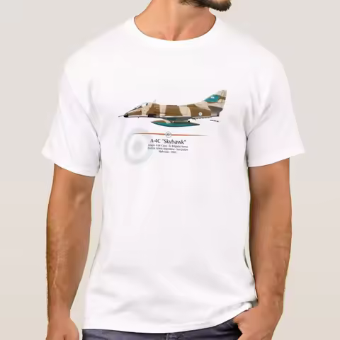 Argentine Air Force A-4C Skyhawk Attack Aircraft T-Shirt 100% Cotton O-Neck Short Sleeve Summer Casu
