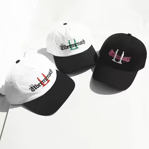 Kpop G-DRAGON Übermensch Embroidered Baseball Cap Travel Shopping Dance Beach Sun Protection Casual 