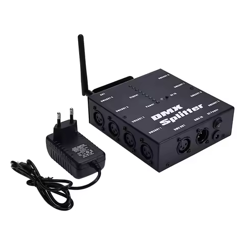 Wireless DMX512 Optical Splitter DMX Splitter 8CH DMX Splitter Stage Lights Signal Amplifier Splitte