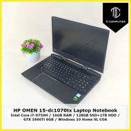 HP OMEN 15-dc1070tx Intel Core i7-9750H 2.6GHz 16GB RAM 128GB SSD+1TB HDD GTX 1660Ti 6GB GPU Refurbished Laptop Notebook 