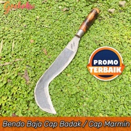 Arit Tebal Panjang Cap Marmin Baja100% - Bendo Bedog Pecok Model Gunung Kidul - Sabit Pisau Rumput T