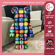 Lego Bearbrick Bear 55cm Alphabet XINZ. Lego decor Assembly Model Home Study Corner Decoration