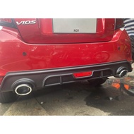 Toyota Vios 2014 to 2018 Black Rear Bumper Diffuser