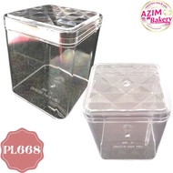 Square Cookies Container 1PC PL668 | PL66Balang Kuih Raya | Balang Biskut | Cookies Container | Squa
