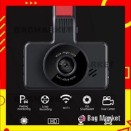 Car Dash Cam Dash Camera Dual Lens Built in GPS DVR Recorder Dashcam With WiFi G-Sensor Loop Recording parking