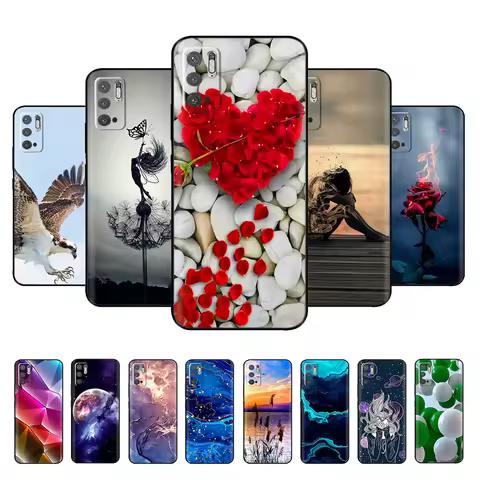 For Xiaomi Redmi Note 10 5G Case Black Soft Silicone Phone Cover For Redmi Note 10 5G Note10 Back Co