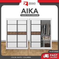 ZESSO 4FTX6FT Sliding Wardrobe_Almari Baju Sliding Door /Storage Cabinet / Sliding Door Anti Jump 4F