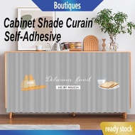 Cabinet Shade Curtains Simple Cabinet Curtain  Self-adhesive  Kitchen Curtains curtain table top Lan