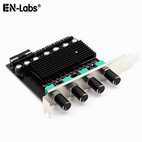 Computer PC Cooling Radiator System 4 Channel 3 pin 4 pin Cooler Fan RPM Speed Controller w/ PCI Slo