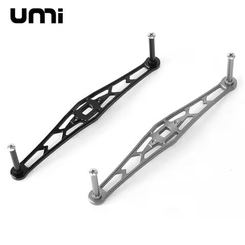 Umi 1pc Alloy Alumi Fishing Reel Handle Rocker DIY Whole Length 130/140mm Weight 10.4g/pc Hole 8x5/7