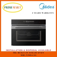 MIDEA *NEWLY LAUNCHED + FREE POT* MBI-N50E4-SG 50L BUILT-IN STEAM OVEN W GRILL - 2 YEARS MIDEA WARRANTY + FREE DELIVERY