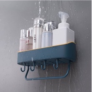 GANTUNGAN [ENOS] Multifunctional Bathroom Shelf/Hanger Rack/SHAMPOO Toothpaste Soap Holder
