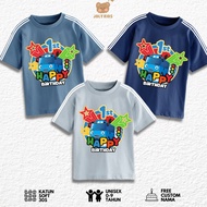 Jolly Kids Tops T-shirts for Children Ages 1-9 Years Girls Boys STRIP STAR BUS Birthday