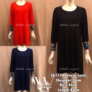 Fb1134 long blouse / baju borong murah