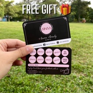 [FREE READYMADE DESIGN] CARD PRINTING CUSTOM LOYALTY REWARD BUSINESS CARD / THANK YOU CARD / NAME CA