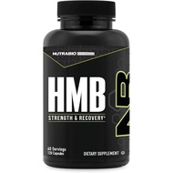 NutraBio HMB Supplement, Amino Acid, 1,000mg, 120 Capsules