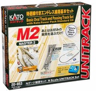 《專業火車模型》KATO 20-853 M2 待避線軌道組+新版控制器