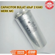 MC AC CAPACITOR REFRIGERATOR FREEZER 60 UF 2 LEGS ROUND CAPACITOR 60UF 2 PIN