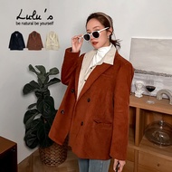 LULUS [A03210293] Y Thin Pit Striped Buttoned Flannel Blazer 3 Colors 1223