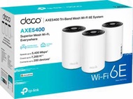 TP-Link - Deco XE75 Pro AXE5400 三頻 2.5G WAN/LAN Wi-Fi 6E Mesh 路由器(三件裝)