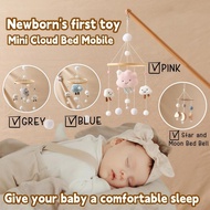 Anakkidsg---Nordic cloud baby fur ball crib mobile, children's room decoration, crib pendant, soothi