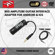 IRIG AMPLITUBE GUITAR INTERFACE ADAPTER FOR ANDROID & IOS Free Cable