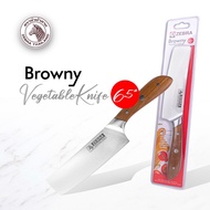 Dao Inox Zebra Browny Vegetable cán gỗ 6.5" - 990610