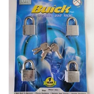 BUICK KEYALIKE PADLOCK 40MM 4PCS