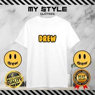 DREW fahion t shirt/ baju Drew 100% cotton ready stock design 006