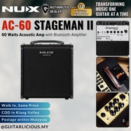 NUX AC-60 Stageman II 60 Watts Acoustic Guitar Amp with Bluetooth Amplifier ( AC60 / AC 60 )