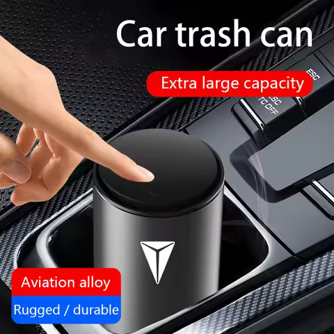 Car Trash Can Waste Rubbish Bin Multifunctional Garbage Basket Storage Box Accessories for DEEPAL S0