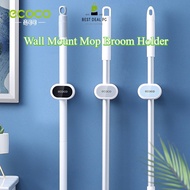 BestDeal ECOCO Wall Mount Mop Broom Holder Wall Mounted Household Adhesive Storage Broom Hanger Mop 