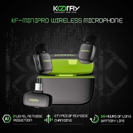 Koorfly Mini Pro Mic Wireless Lavalier Microphone Noise Reduction Voice Changer for iPhone Type C Ph