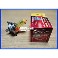 CIRCUIT H4 9003 HB2 Halogen Auto Bulb PURE YELLOW P43T (12v) H4 Bulb H4 Light Bulb