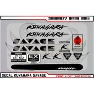 DECAL BIKE STICKER KUWAHARA SAVAGE BIKE STICKER