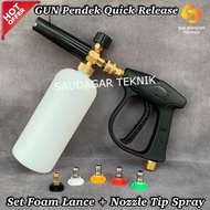 GUN Jet Cleaner Quick Release Foam Lance Nozzle Set Quick Coupler Foam Gun High Pressure Drat M14 Support Lakoni Laguna 70 Daytona 100