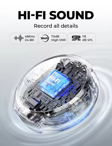 Hollyland Lark M2 Wireless Lavalier Microphone for iPhone Android Camera Noise Cancellation for Vide